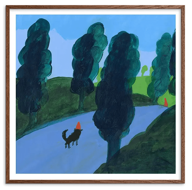 #Ramme_Egetræ Mørk